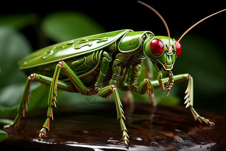 形态各异的蝗虫微距下的昆虫设计图片