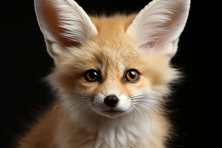 大耳朵的狐狸背景图片