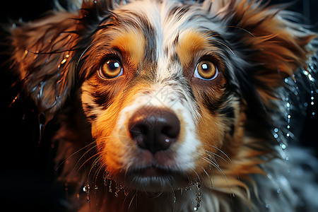 可爱动物头像小狗湿鼻子设计图片