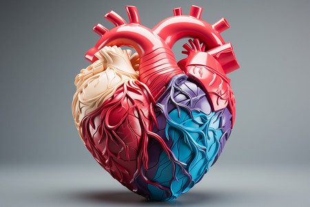 心脏模型背景图片
