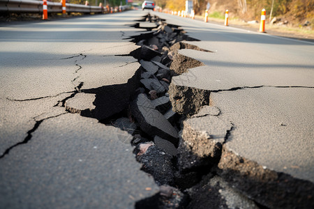 地震后的公路高清图片