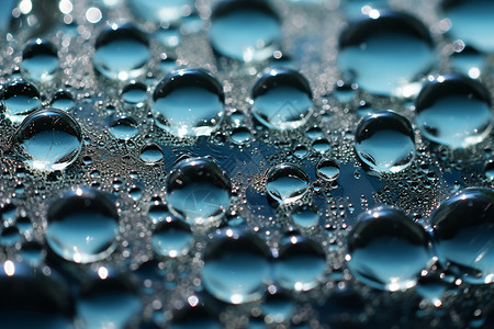 水滴下落抽象气泡水背景设计图片