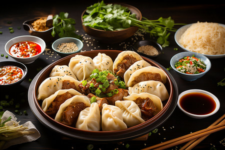传统美食的饺子图片