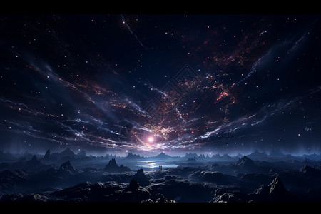 奇妙夜星空之旅的奇妙景观设计图片