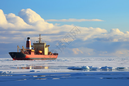 冰海中的巨舰图片