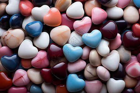 浪漫的糖果堆叠背景图片