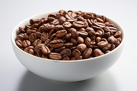 香醇美味的咖啡豆背景图片