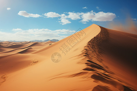 广袤无垠的大漠背景
