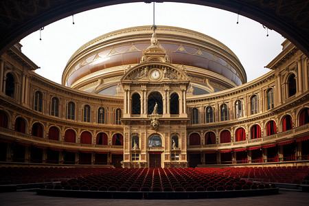 古典建筑音乐会背景图片