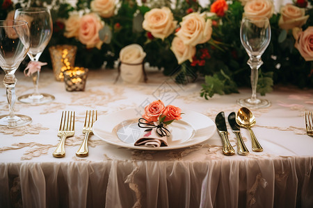 浪漫的仪式感餐桌图片