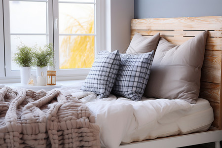 柔软舒适的卧室床上用品设计图片