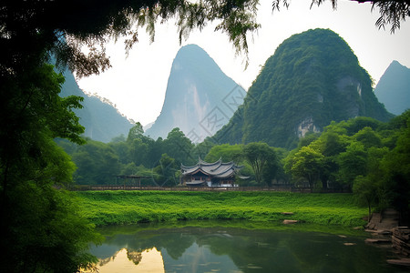 风景优美的桂林山水景观图片