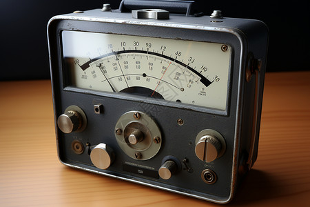 古董电压表测量欧姆表高清图片