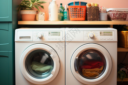 现代家用洗衣机高清图片