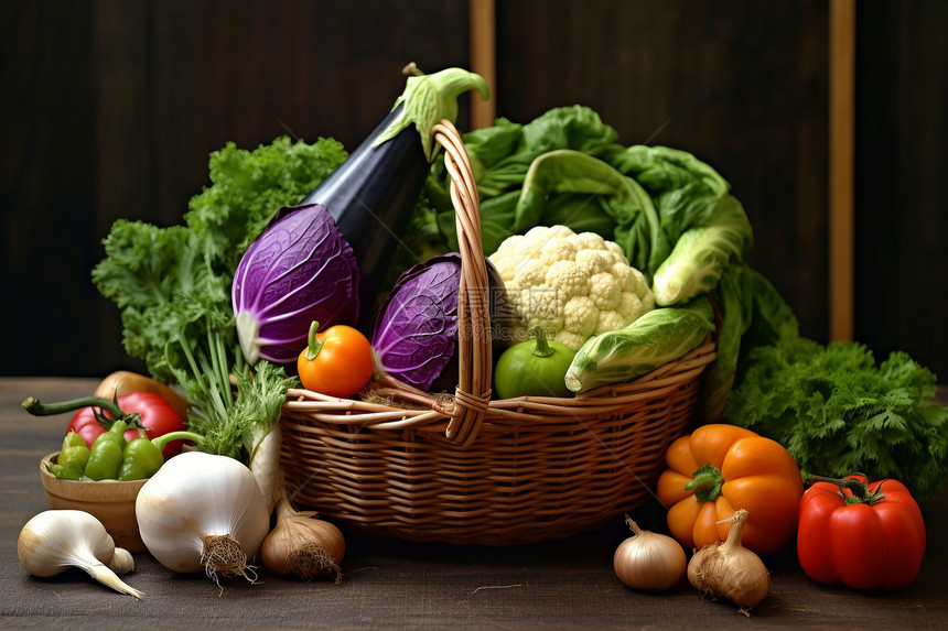 营养饮食的新鲜蔬菜图片