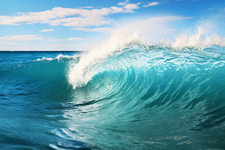 海洋中汹涌的巨浪图片