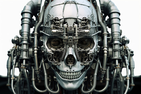 国际禁毒日骷髅建造的机械骷髅背景