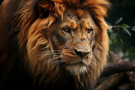 凶猛的野生狮子图片