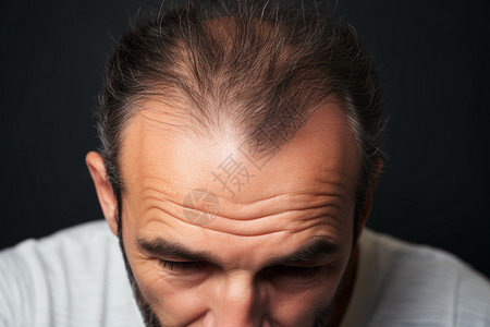 秃头的中年男人图片