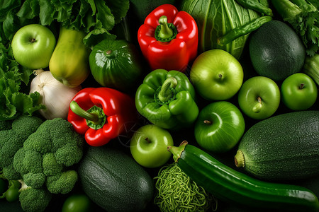 健康的食物蔬菜背景图片