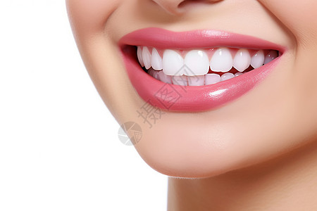 女人微笑时健康的牙齿图片