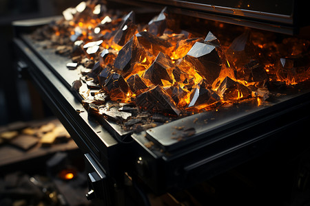 素材火工具熔炉中的奇妙火焰设计图片