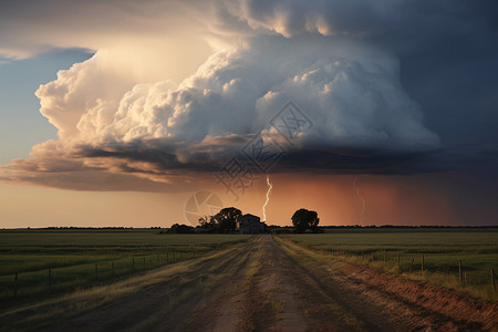 暴雨前夕的自然景观图片