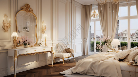 美观的法式卧室图片