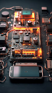 复杂的电力硬件背景图片