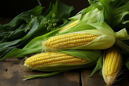 新鲜的谷物玉米图片