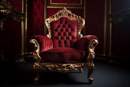 豪华的红色椅子图片