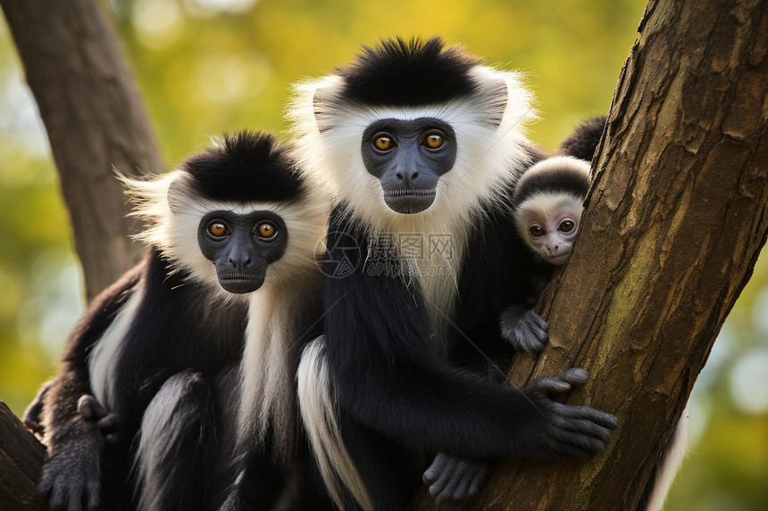 猴子家族图片
