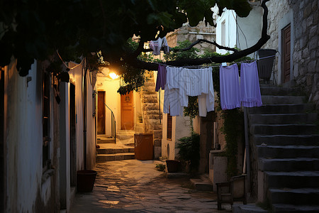 夜晚的街道图片