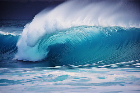 海中的巨浪汹涌波涛高清图片
