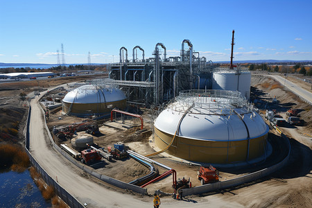 科技的生物气体工厂图片