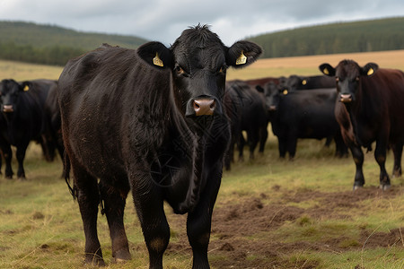 牧场饲养的畜牛图片