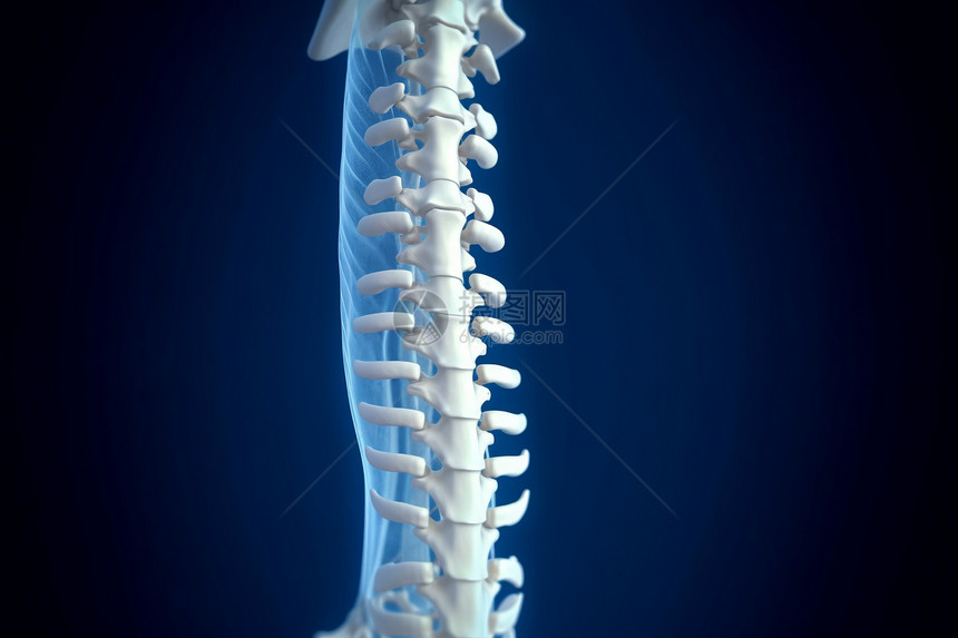 人体的脊柱视图图片