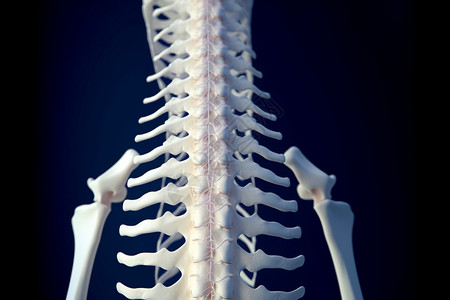 人体骨骼的视图背景图片
