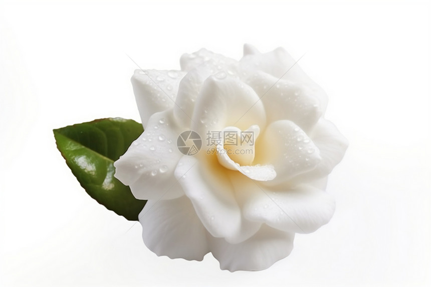 白色背景中的花朵图片