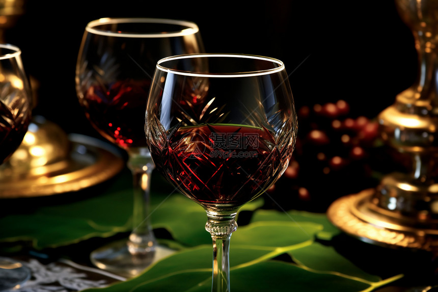 典雅醇香的红酒图片