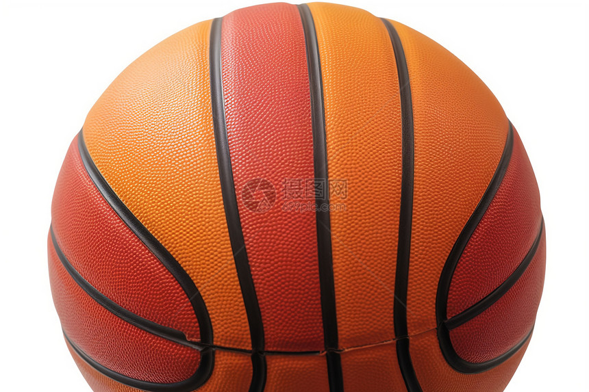 白色背景中的篮球图片