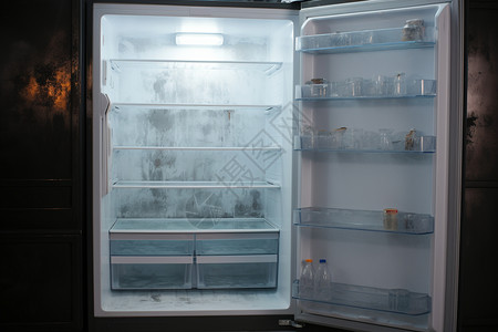 敞开的电器冰箱背景图片