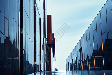 城市中的商业大厦背景图片