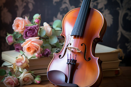 复古的提琴乐器图片