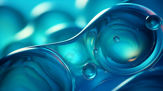水滴形状流程背景蓝色水滴形状设计图片