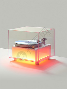 透光玻璃熔体的点唱机背景图片