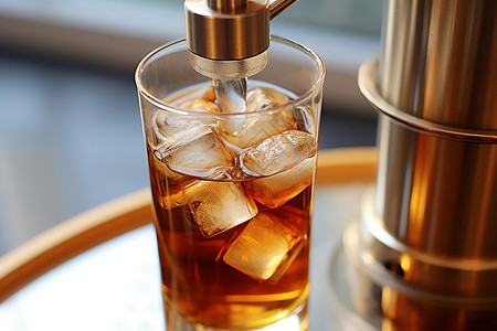 冰台咖啡冰滴咖啡机高清图片