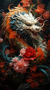 中国的龙背景图片