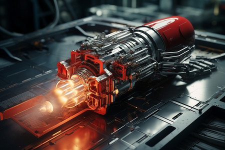 引擎动力火箭引擎的细节倒计时的动力机器设计图片
