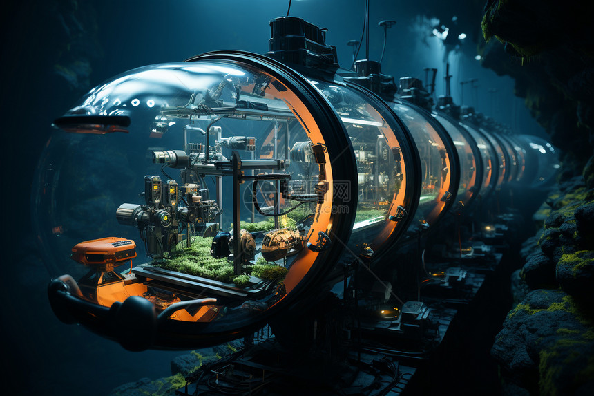 潜水艇气体供应系统图片